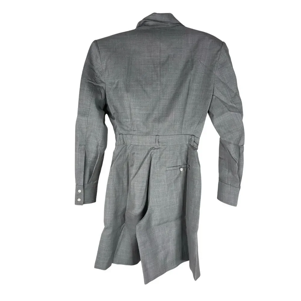 HELSA The Short Meeting 100% Wool Jumpsuit Romper Quiet Luxury Minimalist XS